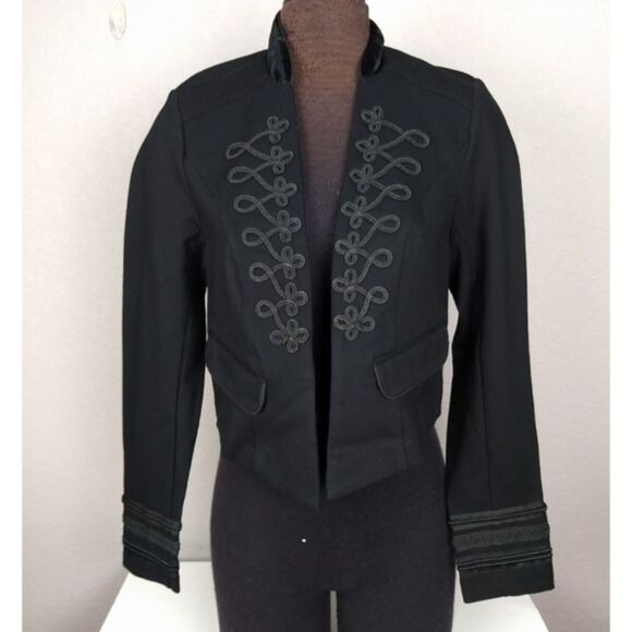 TORRID EMBELLISHED STRETCH MILITARY JACKET Size 00 (M/L) - Picture 2 of 10